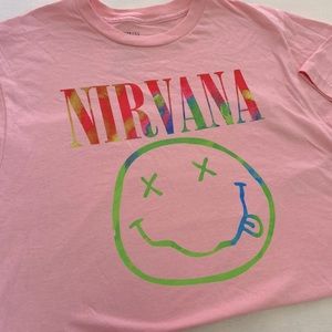Pink NIRVANA top